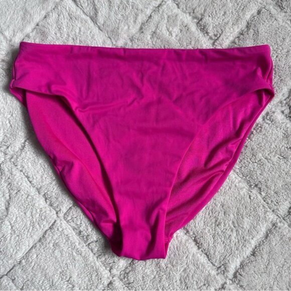 Victoria's Secret | Pink High Waisted Full Coverage Bikini Bottoms | Size Medium - Picture 2 of 9